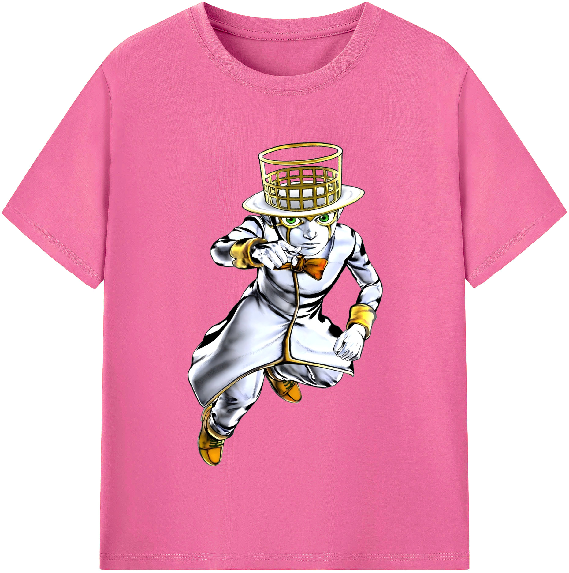 （画像用） ジョジョの奇妙な冒険 岸辺 露伴（きしべ ろはん） JoJo's Bizarre Adventure Rohan Kishibe レディースカジュアルプリントTシャツ（綿100％）